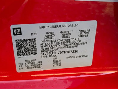 2026 GMC Sierra 3500 HD SLE DRW