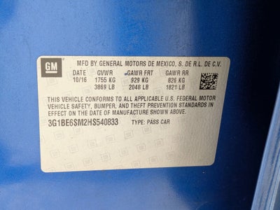 2017 Chevrolet Cruze LT