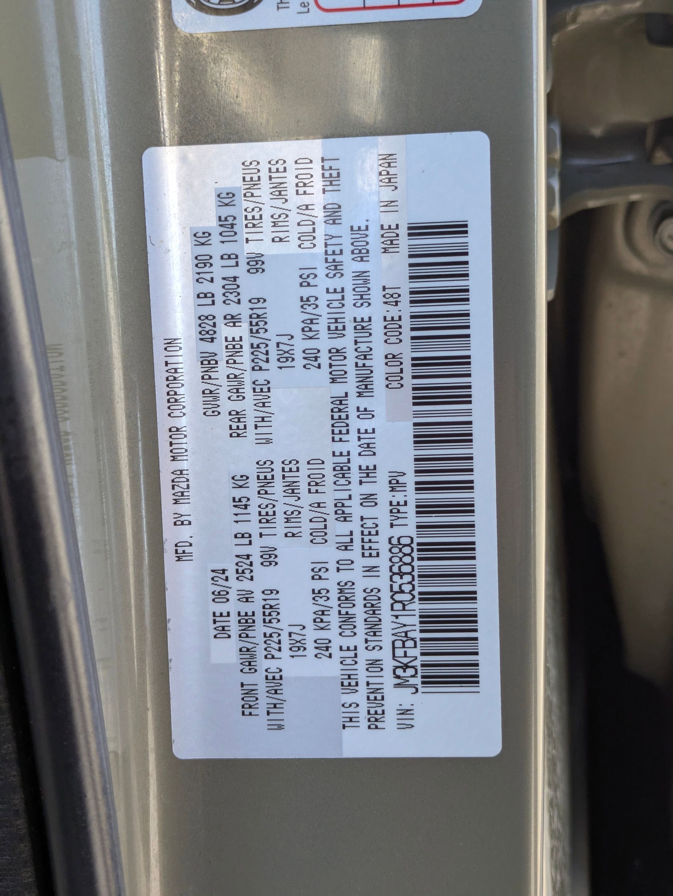 2024 Mazda Mazda CX-5 2.5 Carbon Turbo