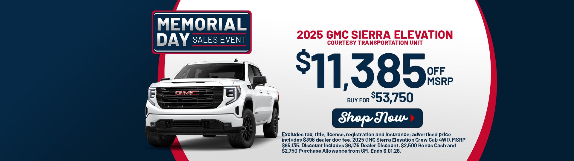 2025 GMC Sierra Elevation offers in Dover, OH