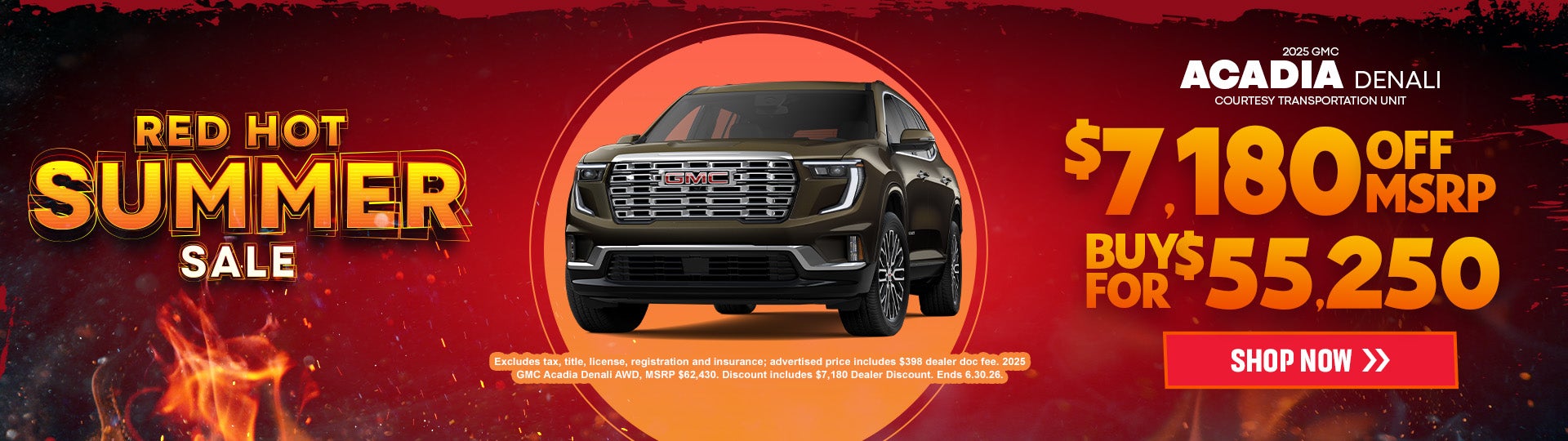 2025 GMC Acadia Denali offers in Dover, OH