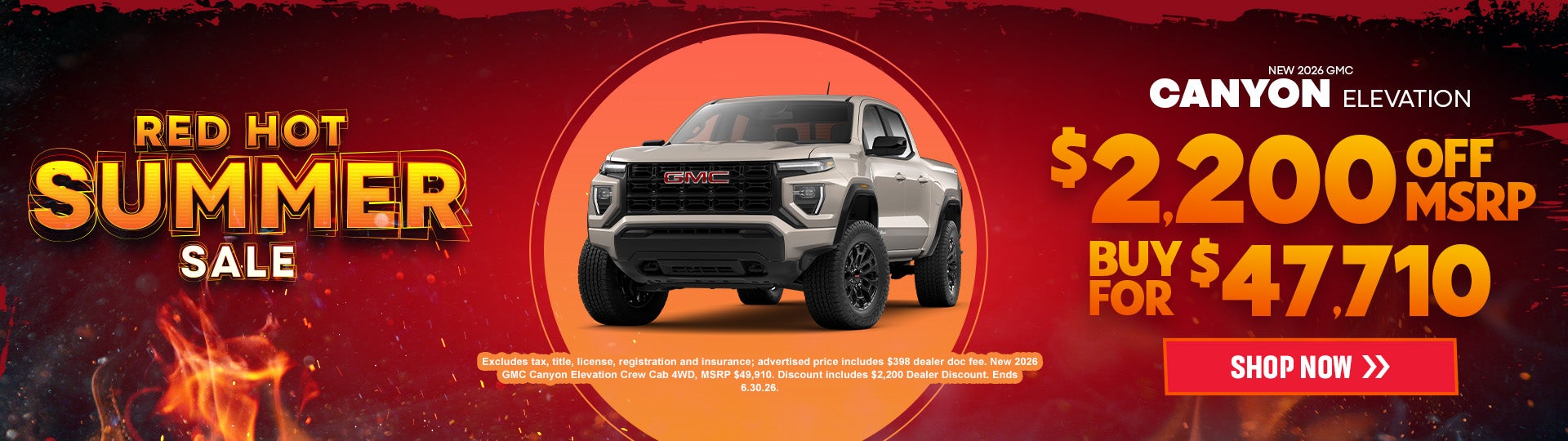 New 2026 GMC Canyon Elevation offers in Dover, OH