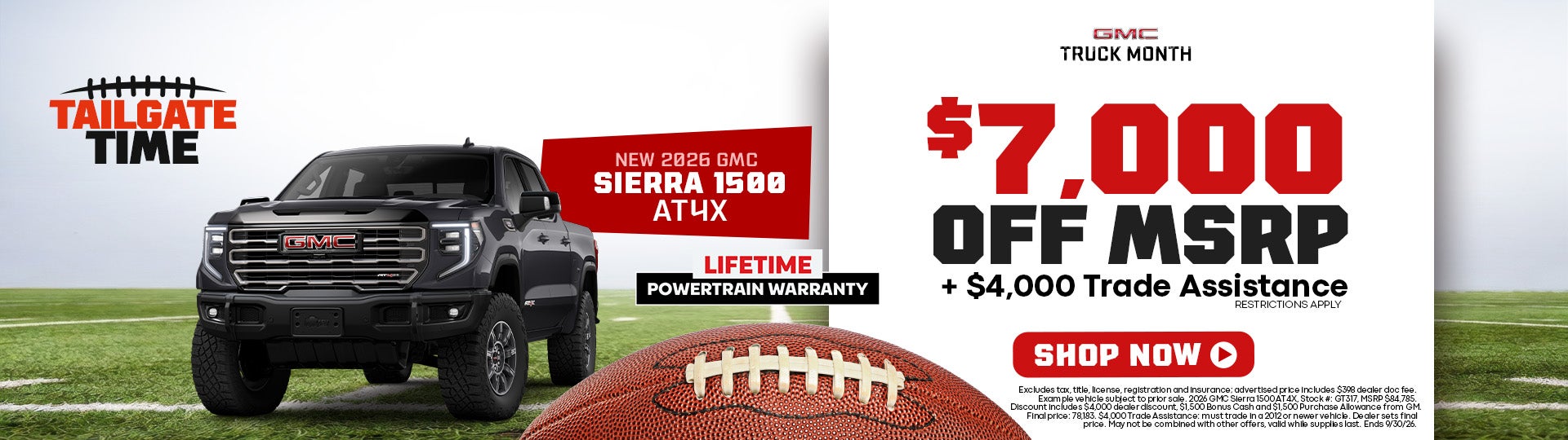 New 2026 GMC Sierra 1500 AT4X offers in Dover, OH