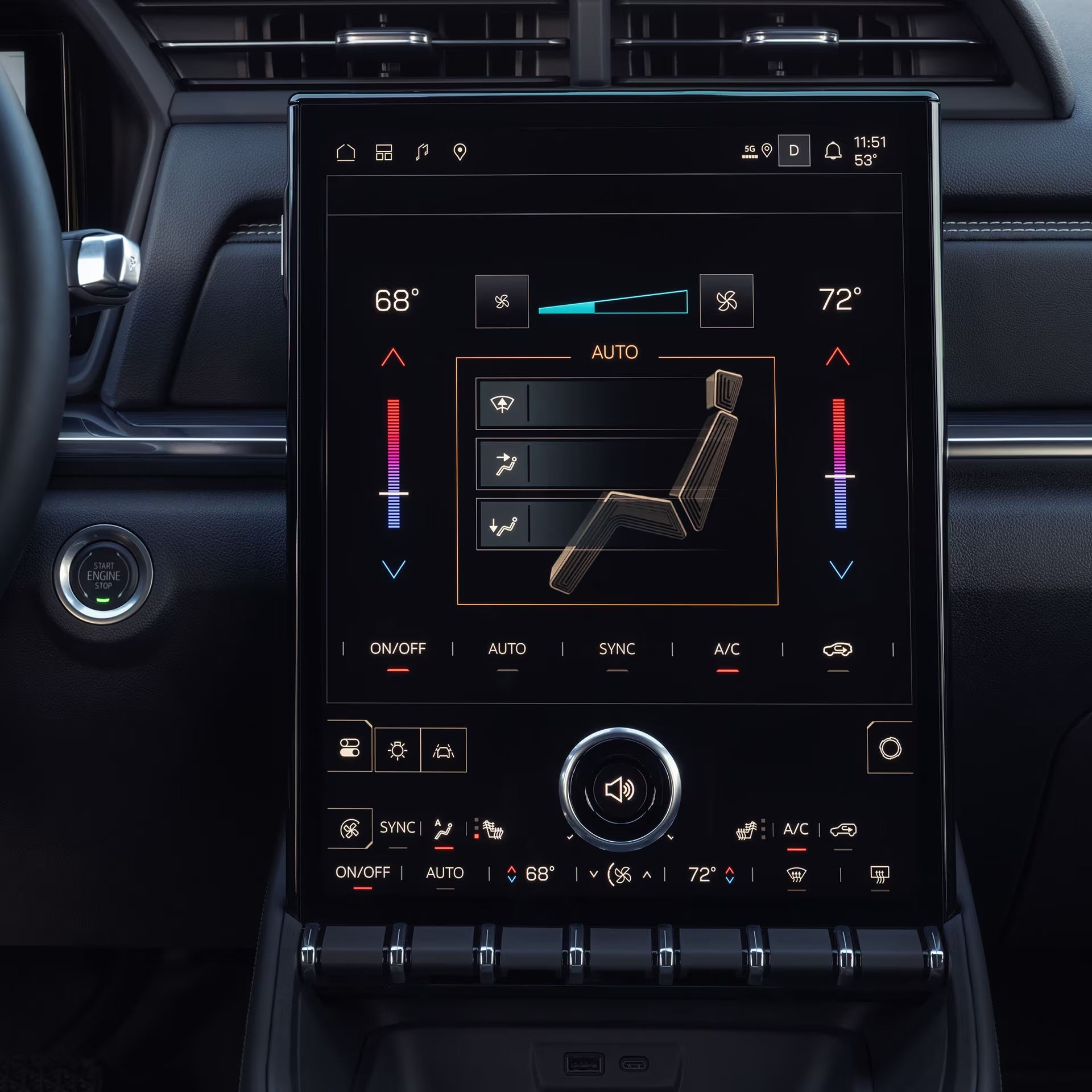 Interior of the 2027 GMC Terrain near New Philadelphia, OH